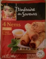 4 nems poulet et sauce nuoc mam