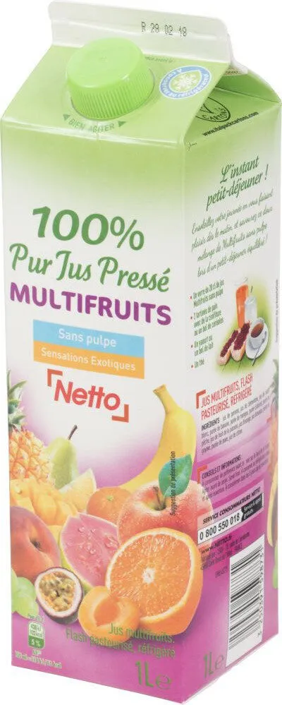 Pur jus multifruits brique 1l