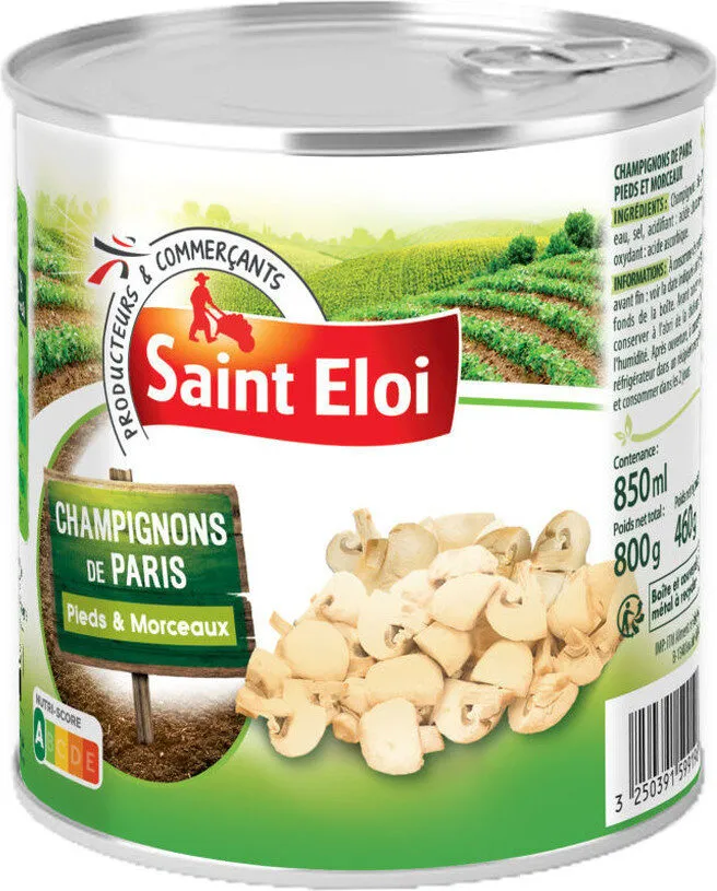 Champignons de paris pieds & morceaux