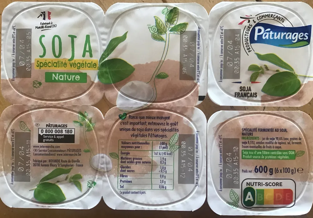 Soja Spécialité Végétale Nature