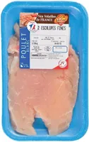 2 escalopes de poulet blanc extra fines - 160g environ