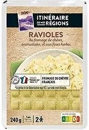 RAVIOLES CHEVRE FINES HERBES 240g