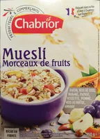 Muesli floconneux morceaux de fruits