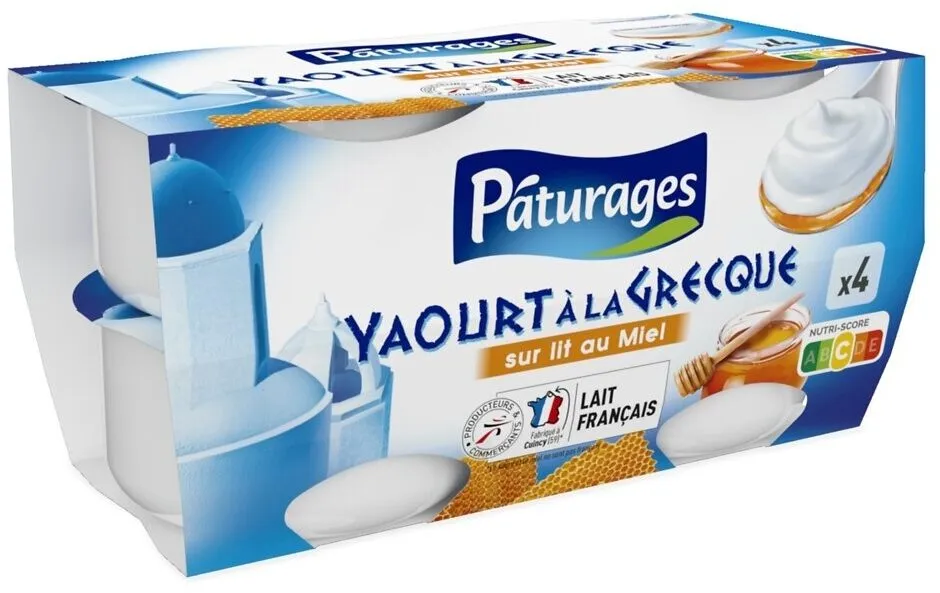 Yaourt a la grecque sur lit de miel 4x150g