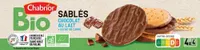 Biscuits nappes chocolat au lait bio