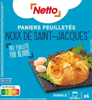 4 Paniers feuilletés Saint Jacques - 4 x 100g
