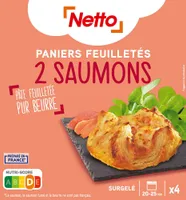 4 Paniers feuilletés aux 2 saumons - 4 x 100g