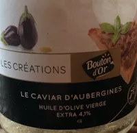 Les Créations - Le Caviar d'aubergine à l'huile d'olive vierge