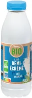 Lait uht 1/2 ecreme bio bt 50cl