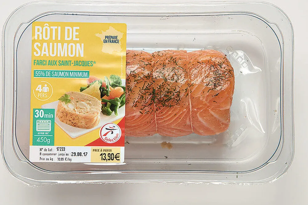 Rôti de SAUMON farci aux saint jacques
