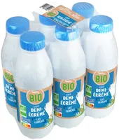 Lait uht 1/2 ecreme bio bt pack 6x50cl
