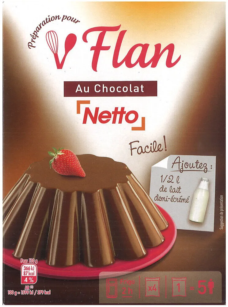 Preparation pour entremet chocolat