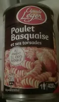 Poulet Basquaise avec ses torsades et piment du pays basque