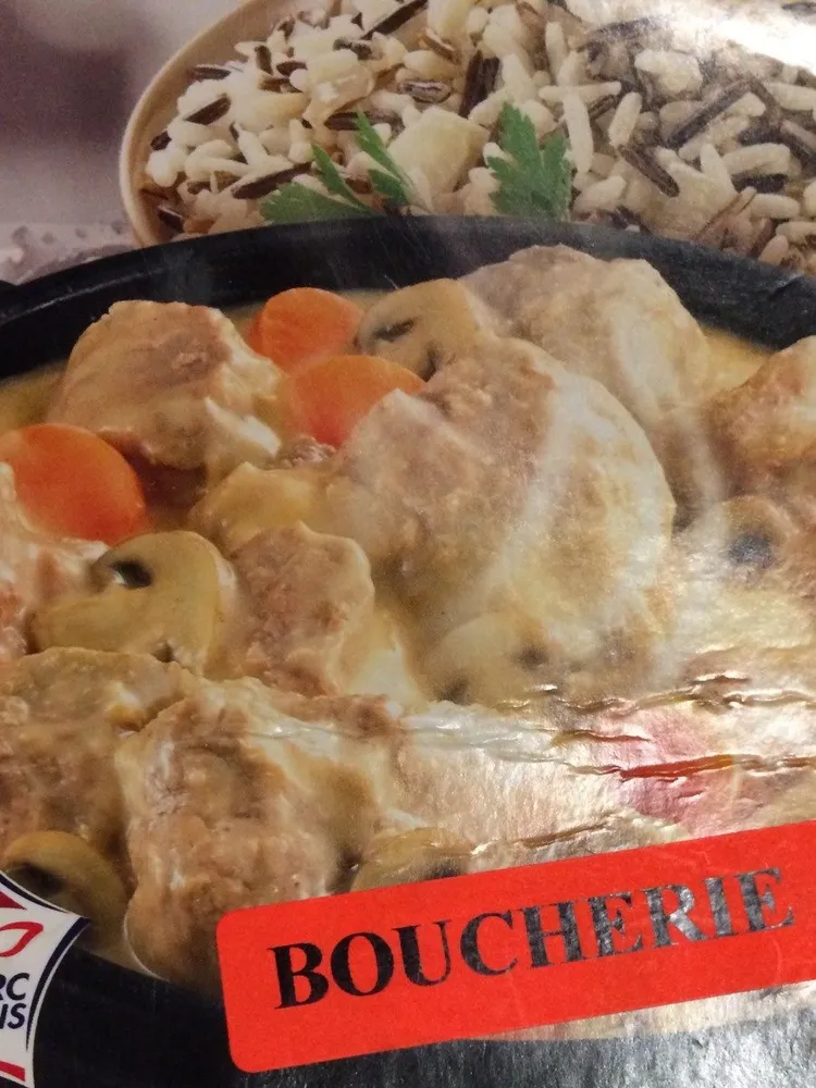 Blanquette de porc à la crème et aux 2 riz