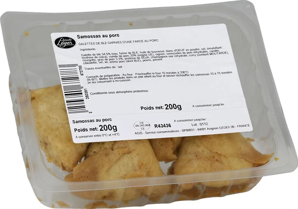 SAMOSSA PORC (50g) 200g TRAD