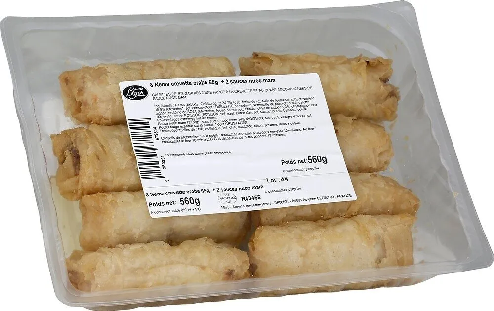 NEMS CREVETTES (8x65g) 560g TRAD