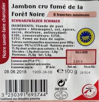 Jambon Cru Fumé de la Forêt Noire