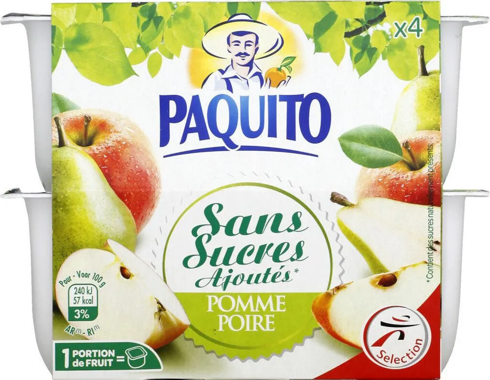 Spécialité de pomme poire sans sucres ajoutés