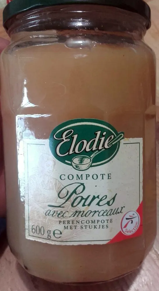 Compote poires avec morceaux