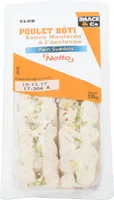 Sandwich Pain Suédois - Poulet rôti Moutarde à l'ancienne - NETTO - 135g