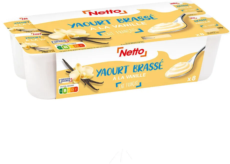 Yaourt brassé vanille 8x125g