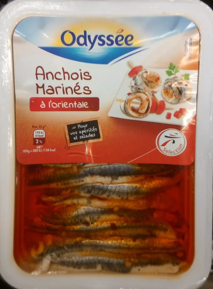 Anchois marinés à la tomate