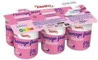 Petit fromage frais nature 0% 6x60g