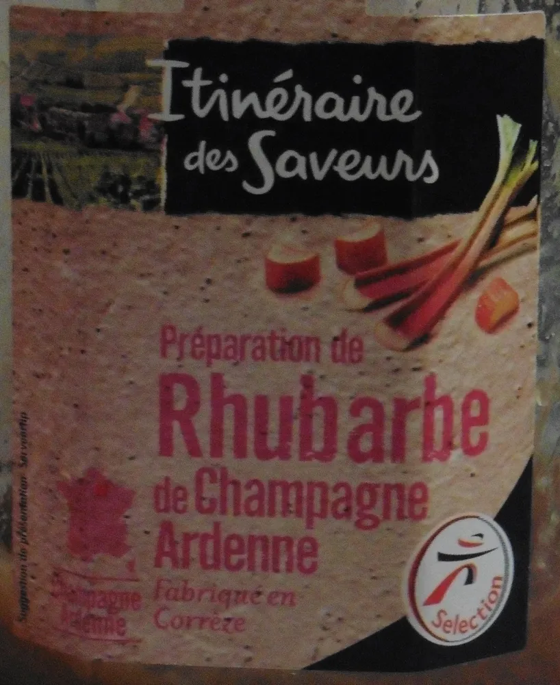 Préparation de Rhubarbe de Champagne Ardenne