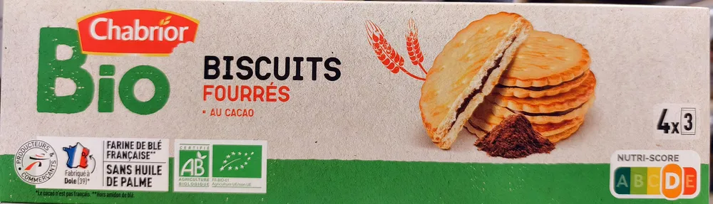 Goûter fourré cacao rond BIO
