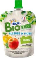 Dessert de fruits pomme allégé en sucre bio