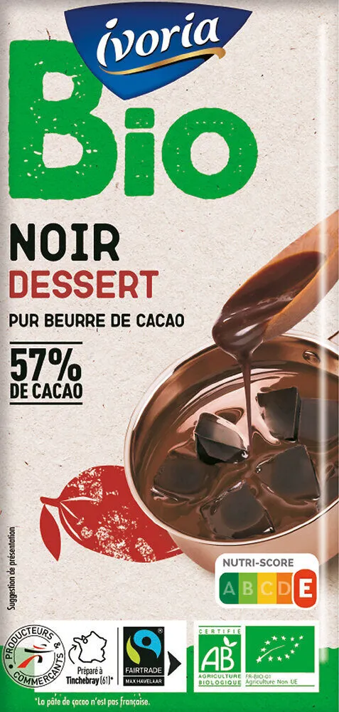 Tablette BIO Dessert Chocolat noir - 200g