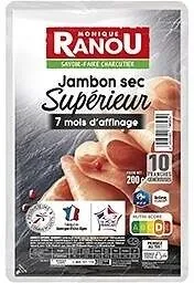 LS JAMBON SEC QUALITE SUPERIEURE 7 mois 10T 200g - massif TRAD