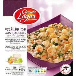 Poêlée de Saint-Jacques et petits légumes