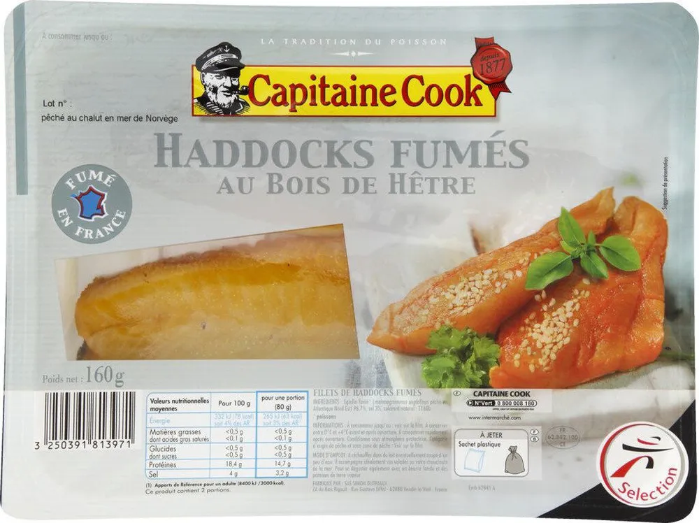 Filets de haddocks fumés