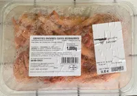 Crevette entières cuites réfrigérées 1,000kg