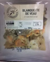 Blanquette de veau et son duo de riz
