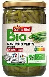 Haricots verts extra fins coupés BIO - bocal 720ml
