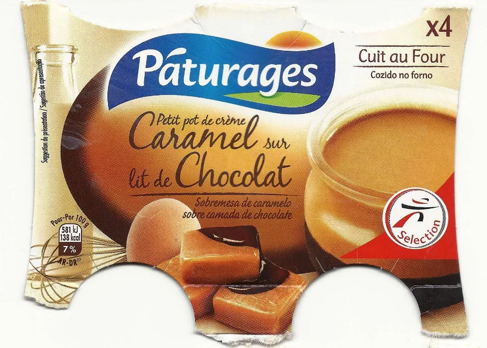 Petit pot crème caramel chocolat