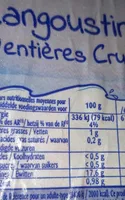 Langoustines entieres crues 1kg