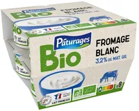 Fromage blanc 3,2% bio 8x100g