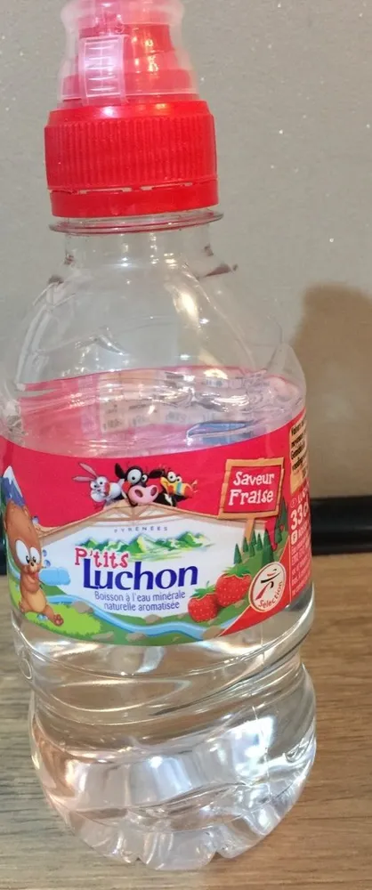 Boisson à l'eau minérale naturelle aromatisée - Saveur fraise