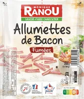 Allumettes de bacon fumées