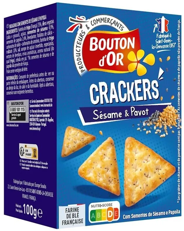 Crackers sésame pavot 100g