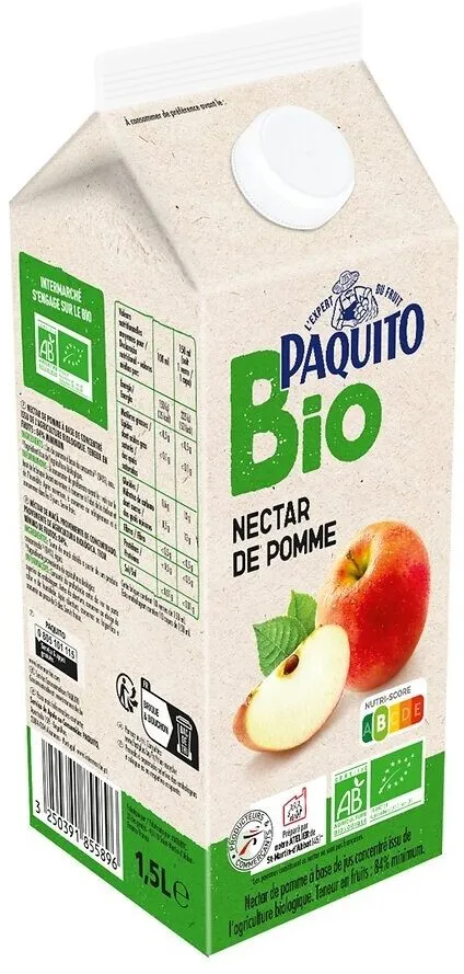 Brique 1,5L Nectar Pomme bio