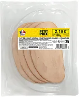 Filet de poulet dore au four tranches epaisses 4t 120g fe