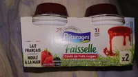 Faisselle et son coulis de fruits rouges