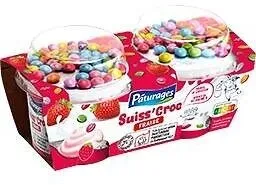 SUISS' CROC FRAISE DRAGEES 2X110G - P'tits Prods