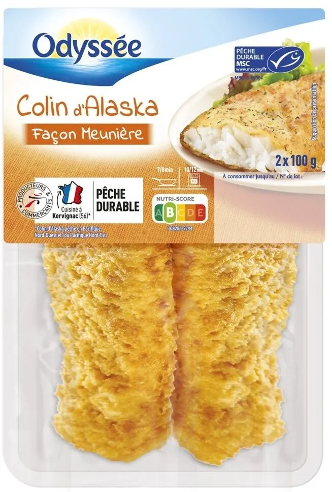 Colin d'Alaska façon meunière x2 - MSC - 200g