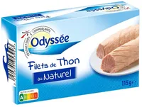 Filets de thon au naturel 115g 81g (1/6 club)