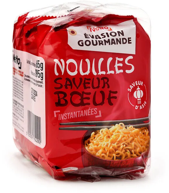 NOUILLES INSTANTANEES SAVEUR BŒUF 3x65g